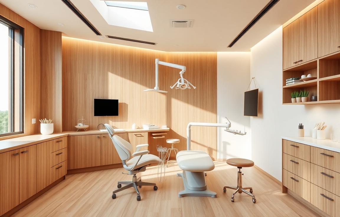 Interior da clínica odontológica